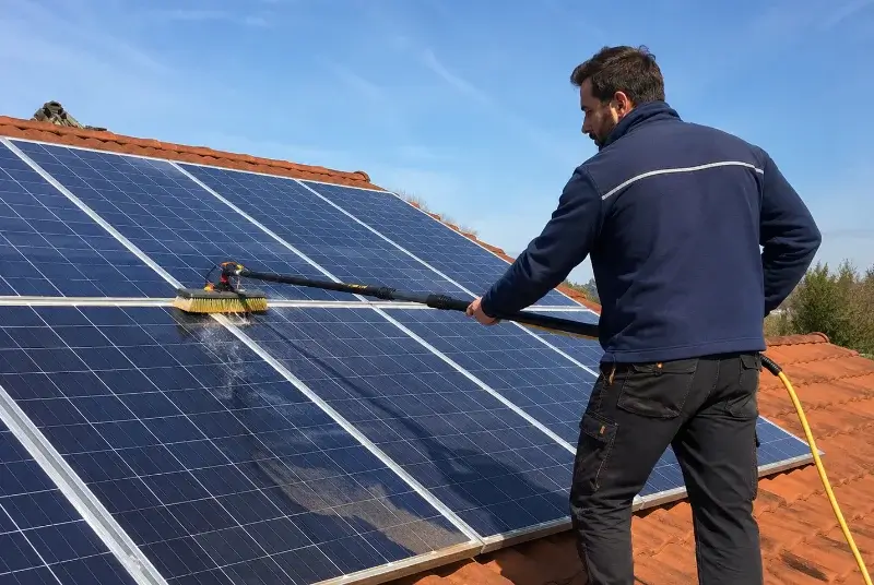 Nettoyage et entretien de panneaux solaires à Baguer-Pican